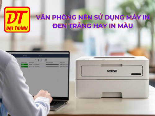 Văn phòng nên sử dụng máy in đen trắng hay in màu