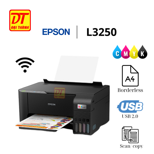 Máy in Epson L3250 - 4 màu - In Scan Copy Wifi